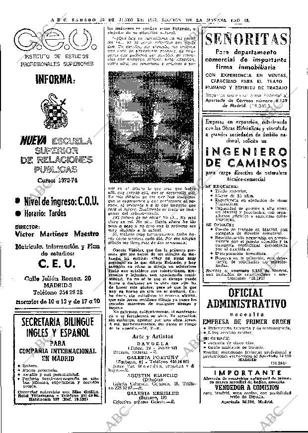 ABC MADRID 16-06-1973 página 68