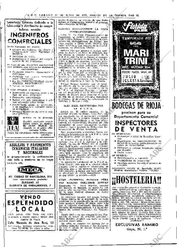 ABC MADRID 16-06-1973 página 86