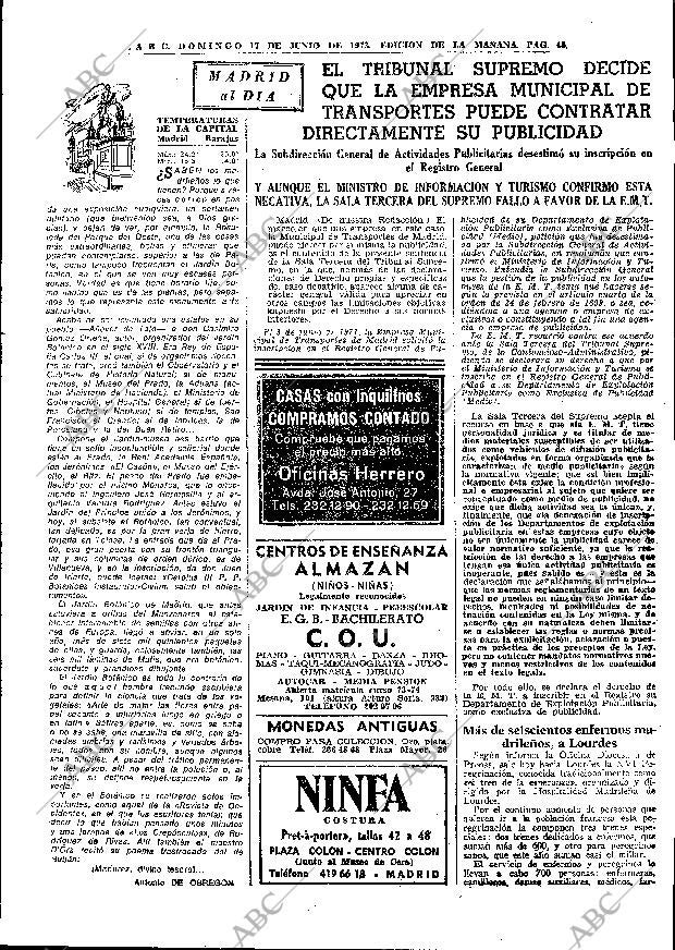 ABC MADRID 17-06-1973 página 45