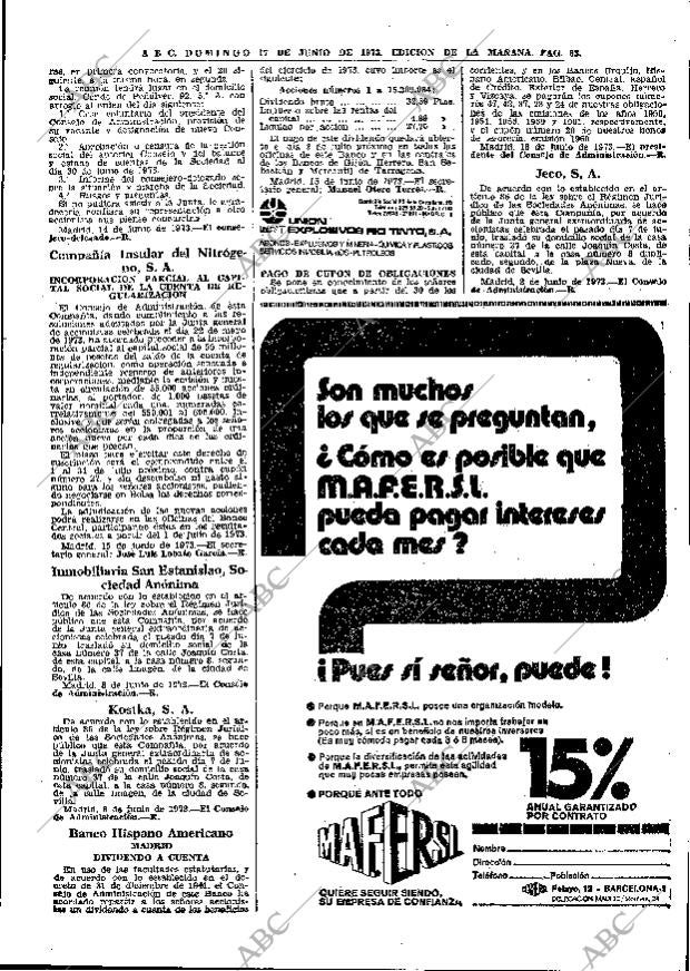 ABC MADRID 17-06-1973 página 63
