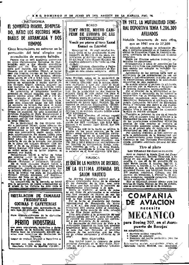 ABC MADRID 17-06-1973 página 70