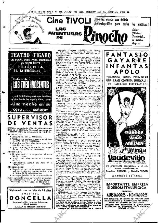 ABC MADRID 17-06-1973 página 84