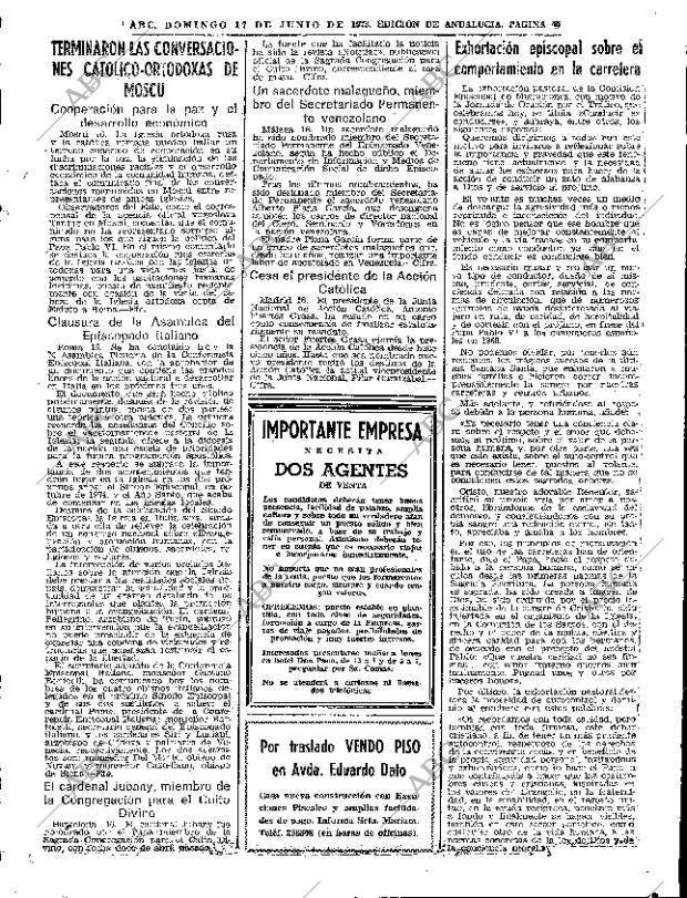 ABC SEVILLA 17-06-1973 página 45