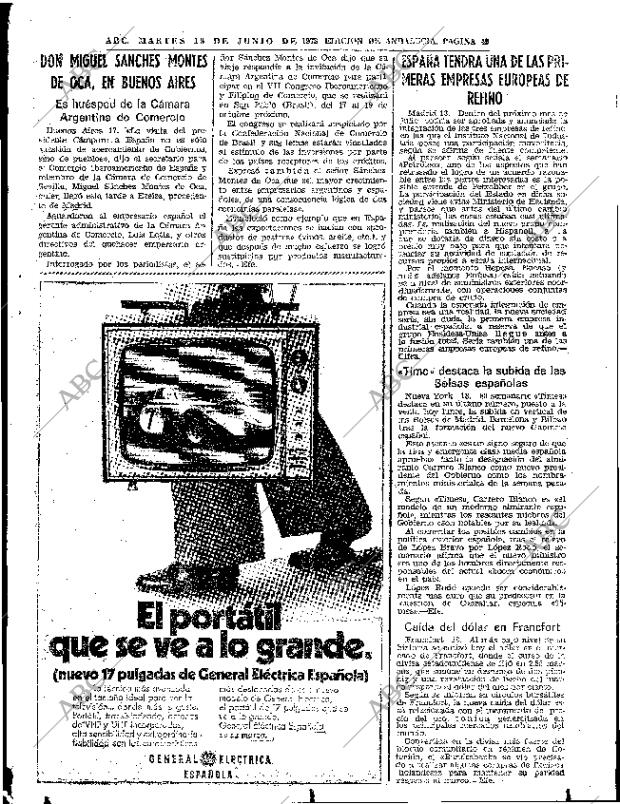 ABC SEVILLA 19-06-1973 página 49