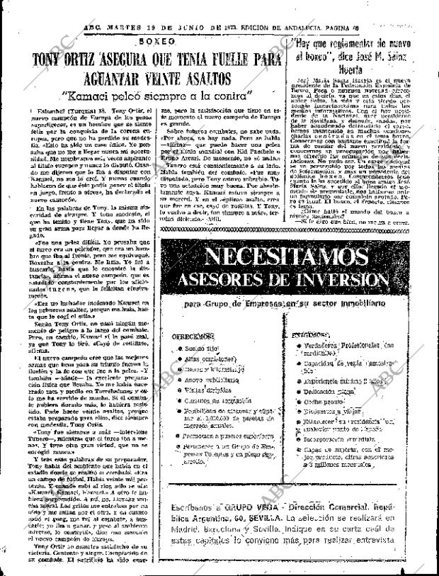 ABC SEVILLA 19-06-1973 página 69