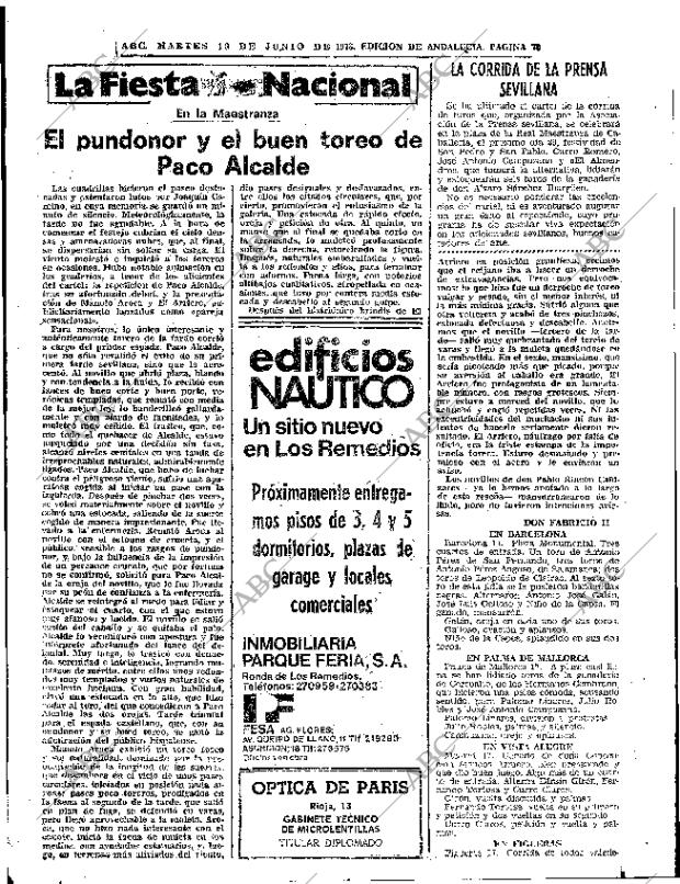 ABC SEVILLA 19-06-1973 página 73