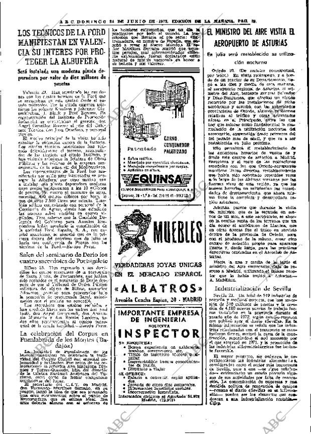 ABC MADRID 24-06-1973 página 39