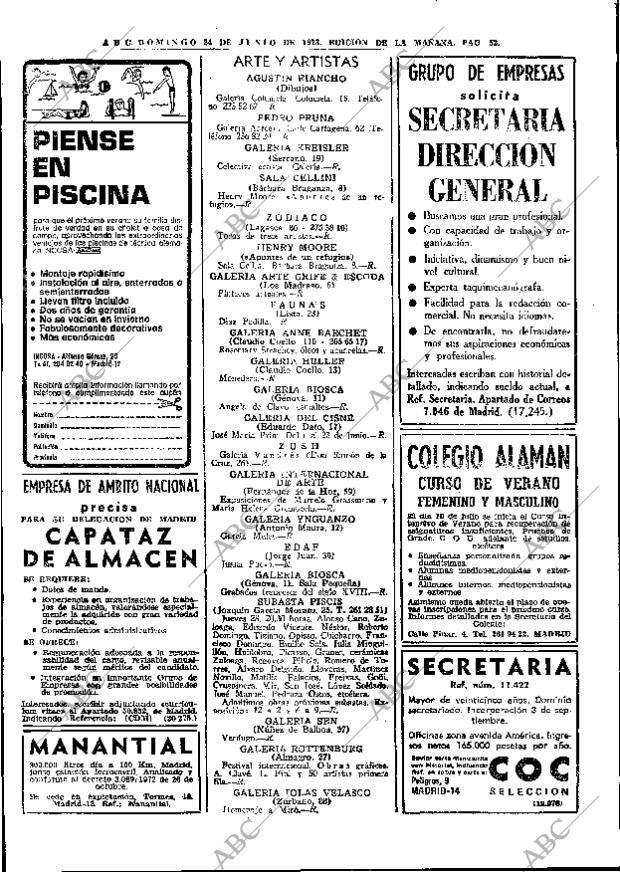 ABC MADRID 24-06-1973 página 52