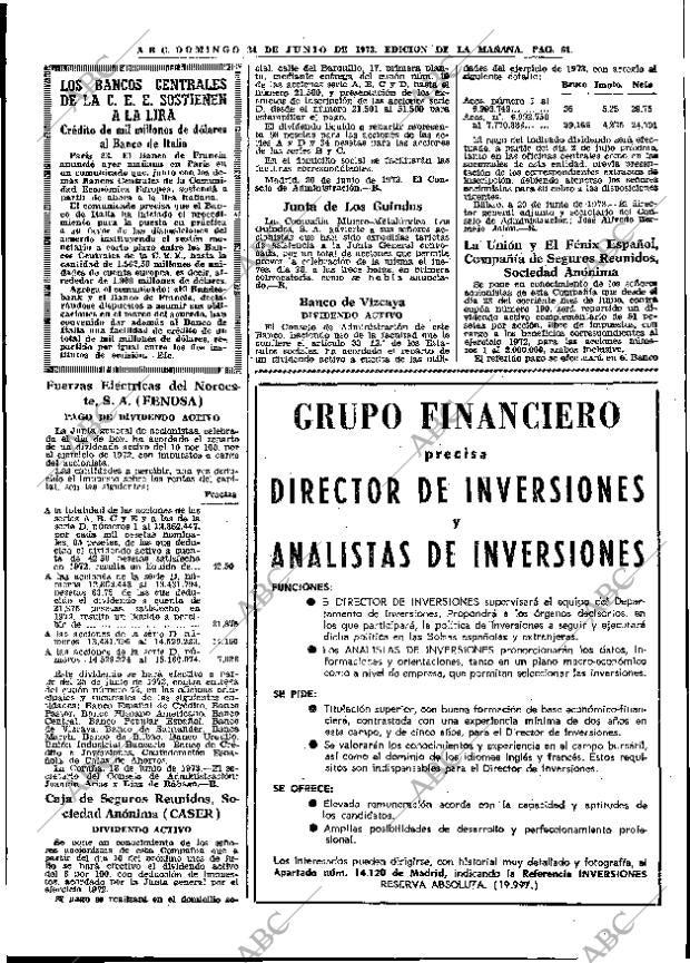 ABC MADRID 24-06-1973 página 61