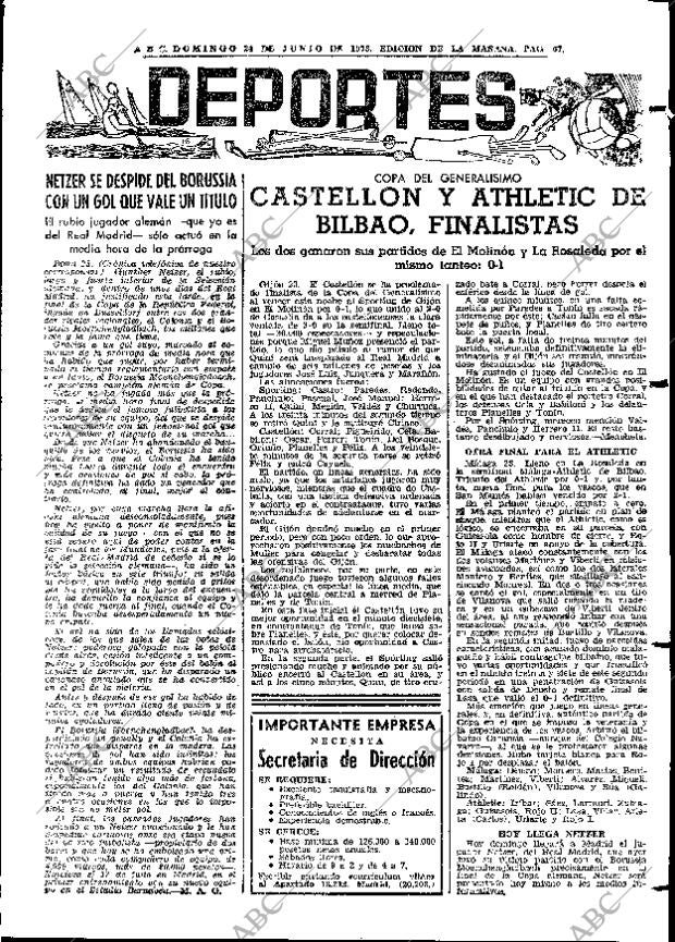 ABC MADRID 24-06-1973 página 67