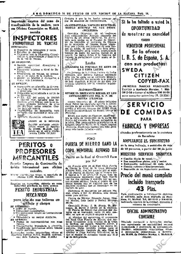 ABC MADRID 24-06-1973 página 72
