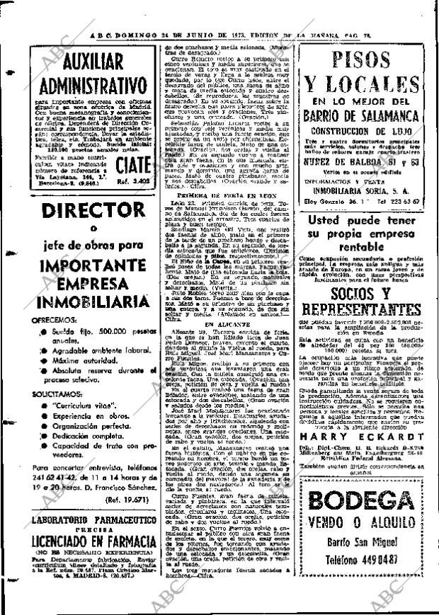 ABC MADRID 24-06-1973 página 76