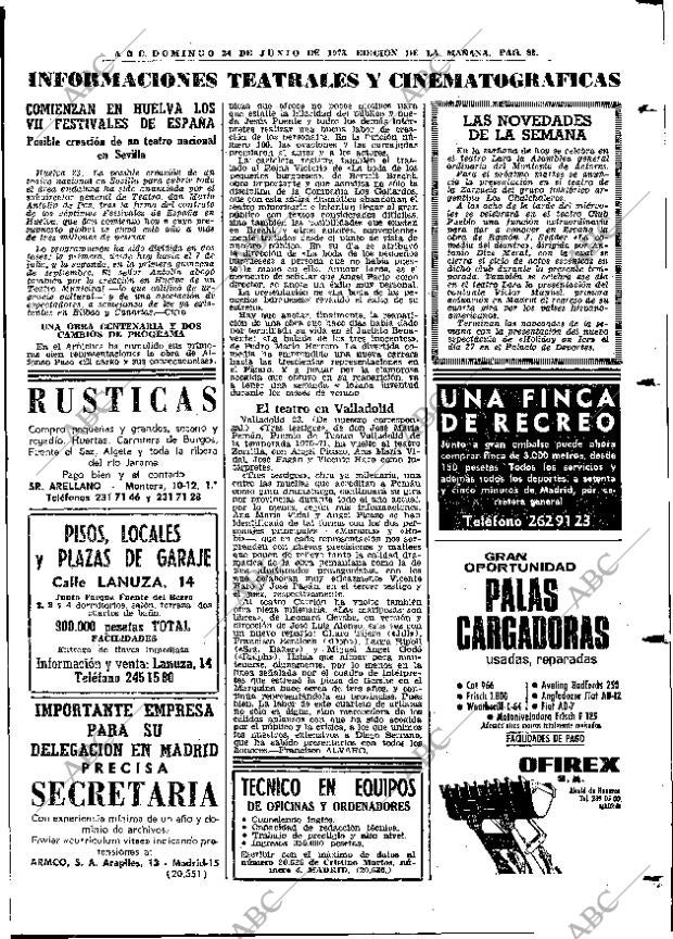 ABC MADRID 24-06-1973 página 83