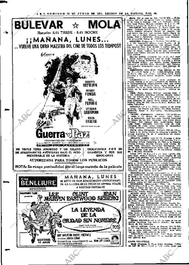 ABC MADRID 24-06-1973 página 86