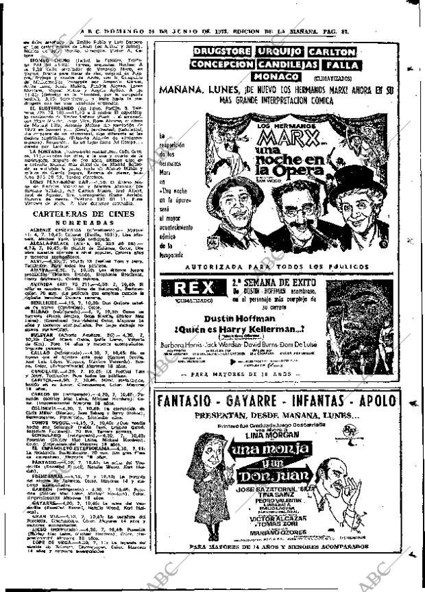 ABC MADRID 24-06-1973 página 87