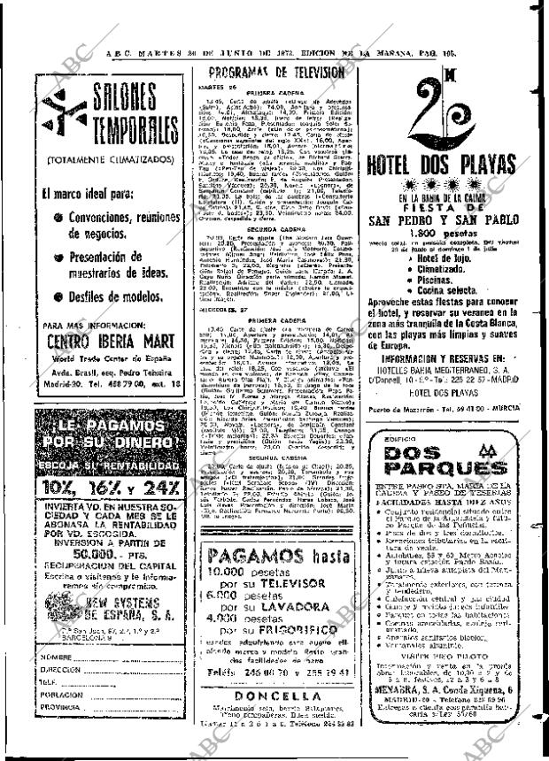 ABC MADRID 26-06-1973 página 105