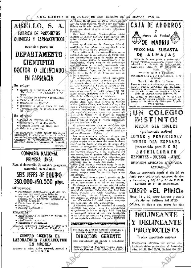ABC MADRID 26-06-1973 página 46