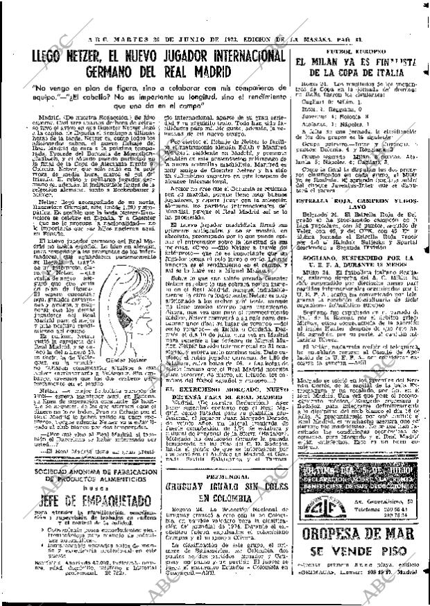 ABC MADRID 26-06-1973 página 81