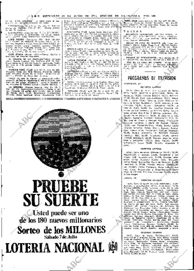 ABC MADRID 27-06-1973 página 106