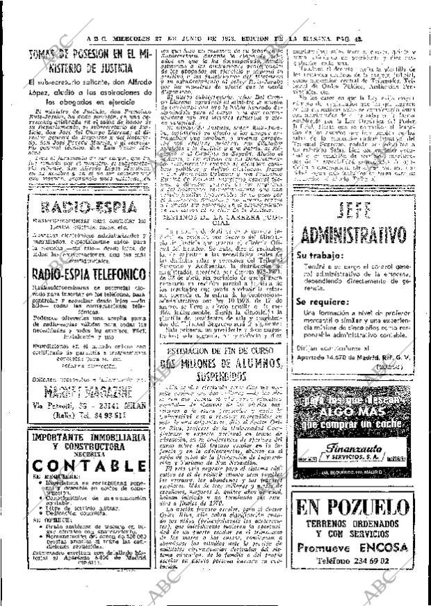 ABC MADRID 27-06-1973 página 42