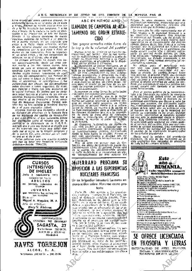 ABC MADRID 27-06-1973 página 46