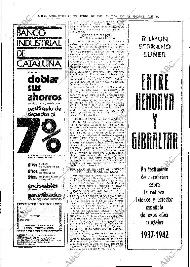 ABC MADRID 27-06-1973 página 52