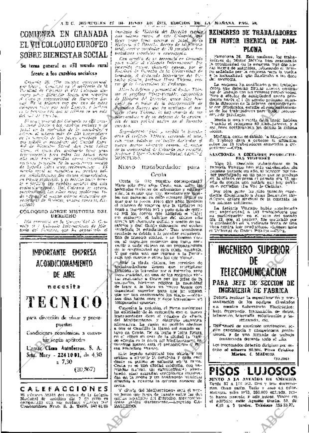ABC MADRID 27-06-1973 página 57