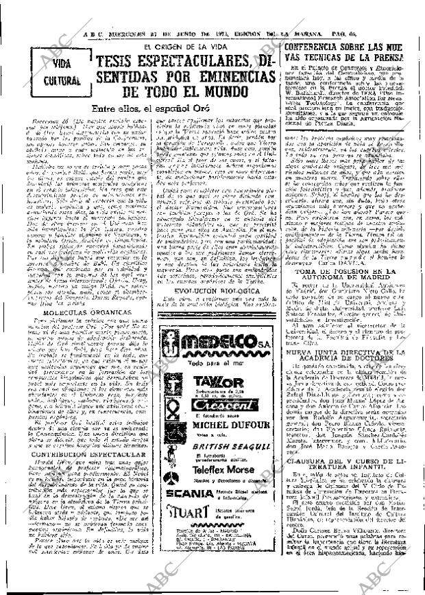 ABC MADRID 27-06-1973 página 63