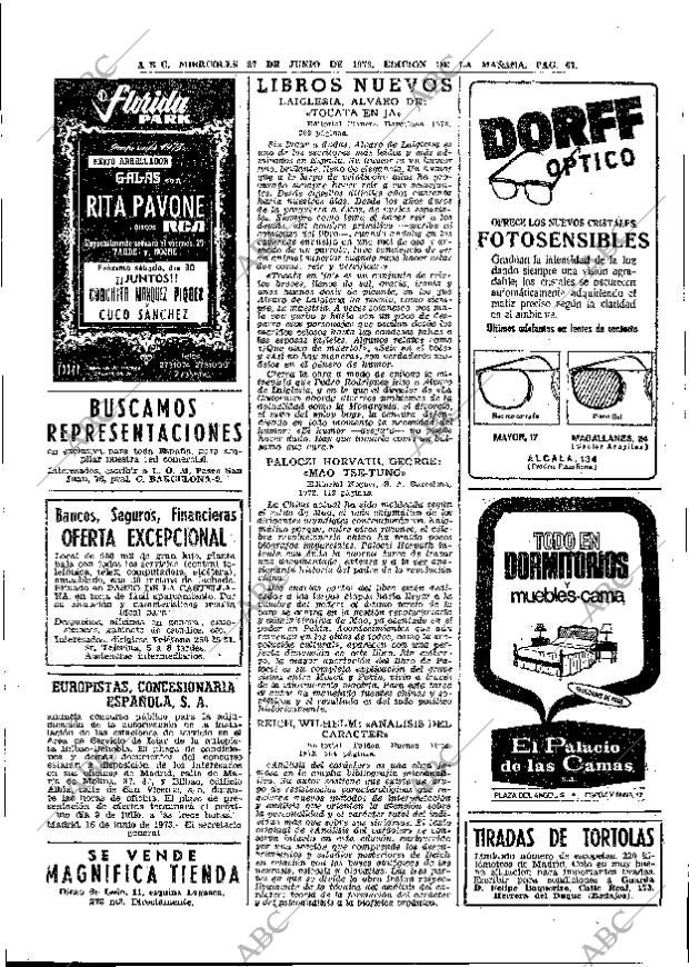 ABC MADRID 27-06-1973 página 65