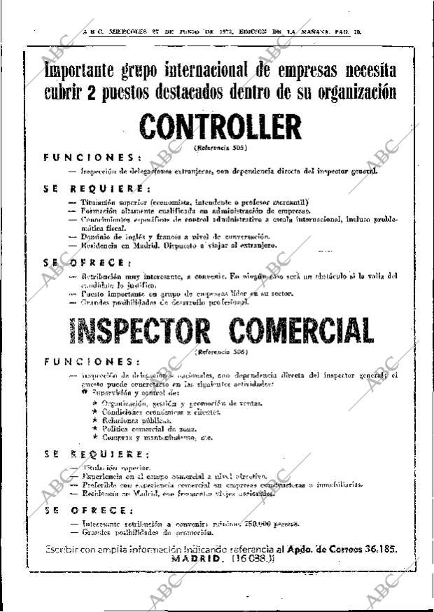 ABC MADRID 27-06-1973 página 68