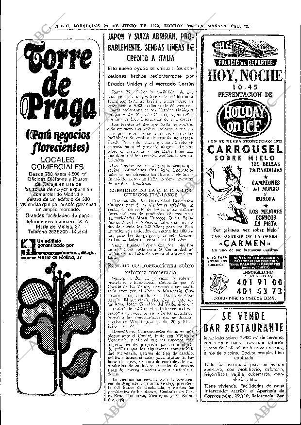 ABC MADRID 27-06-1973 página 70