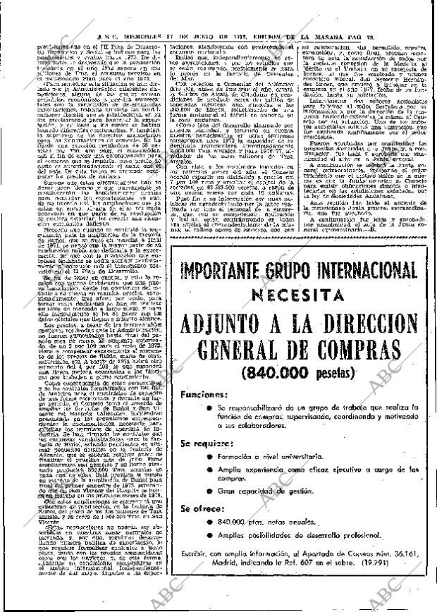 ABC MADRID 27-06-1973 página 77