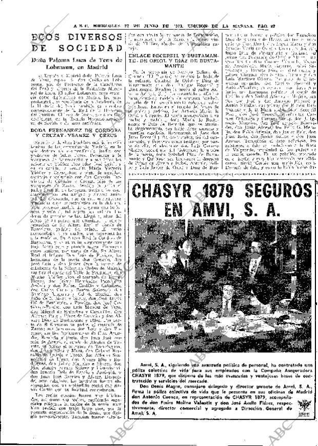 ABC MADRID 27-06-1973 página 81