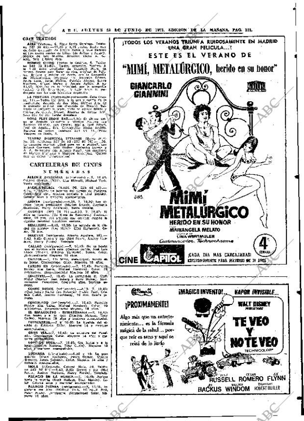 ABC MADRID 28-06-1973 página 101