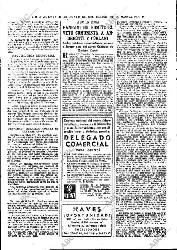 ABC MADRID 28-06-1973 página 34