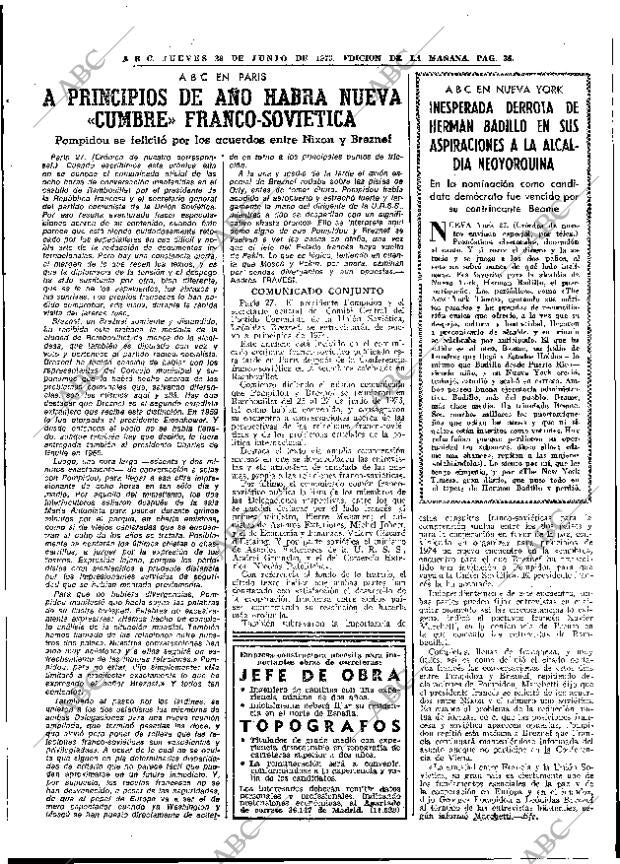 ABC MADRID 28-06-1973 página 35