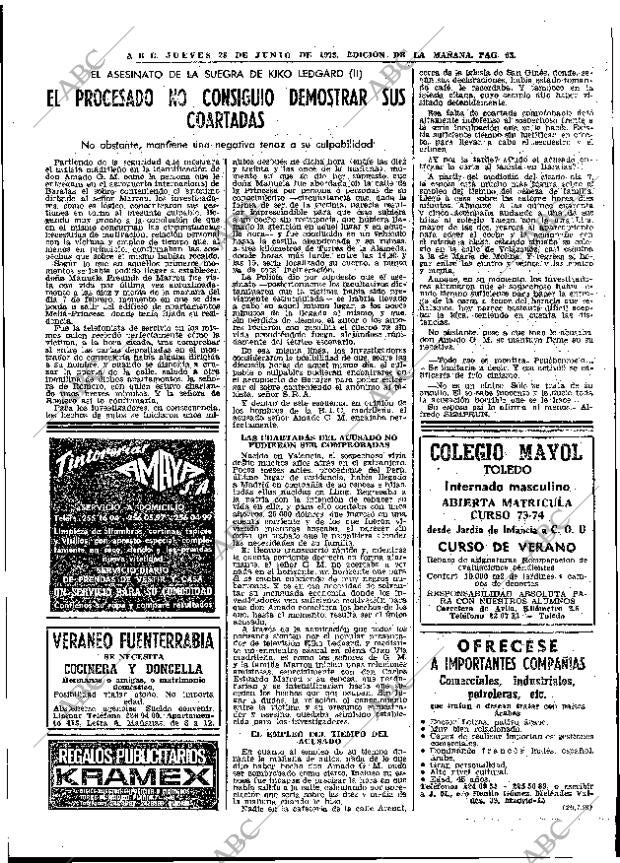 ABC MADRID 28-06-1973 página 63