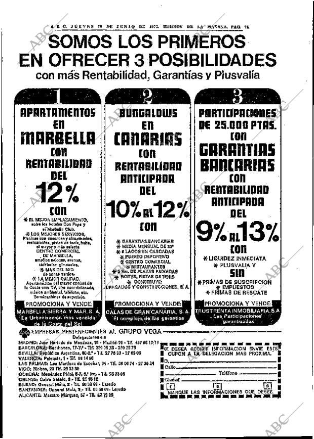 ABC MADRID 28-06-1973 página 74