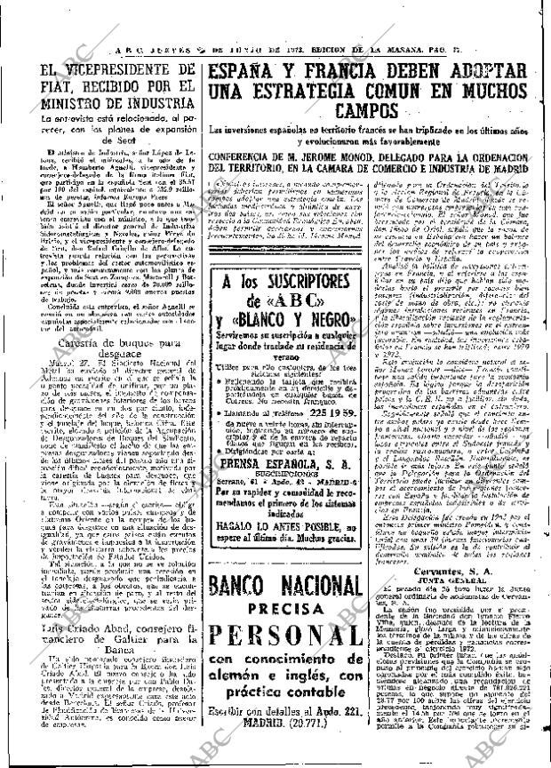 ABC MADRID 28-06-1973 página 77