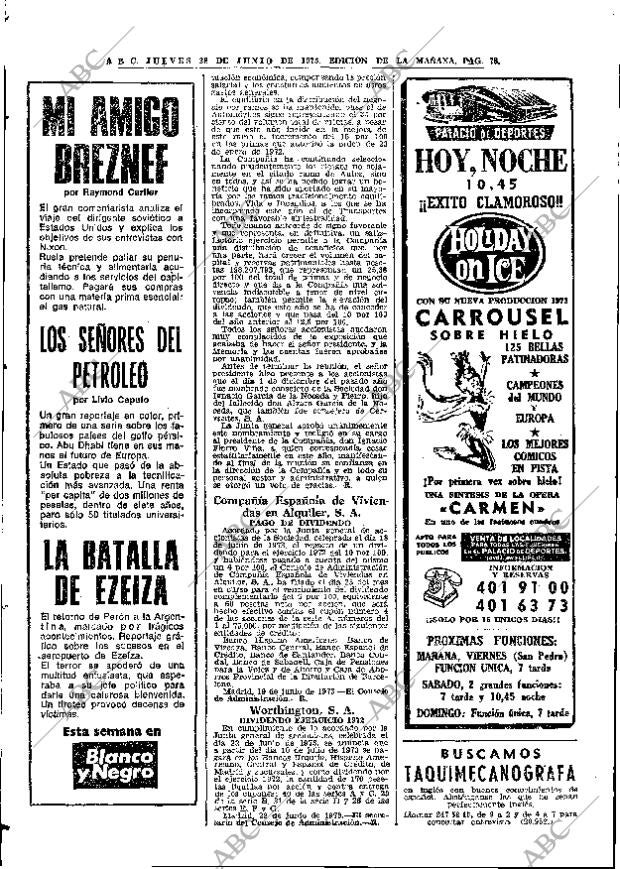 ABC MADRID 28-06-1973 página 78