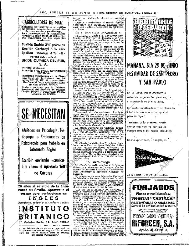 ABC SEVILLA 28-06-1973 página 42