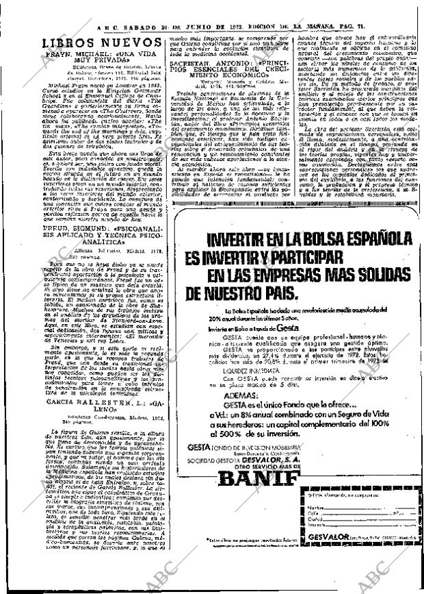 ABC MADRID 30-06-1973 página 71
