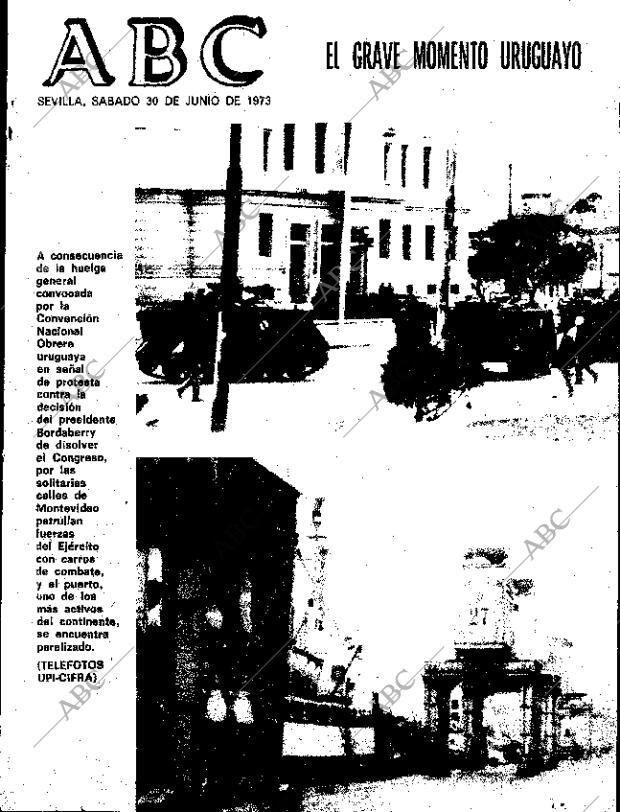 ABC SEVILLA 30-06-1973 página 1