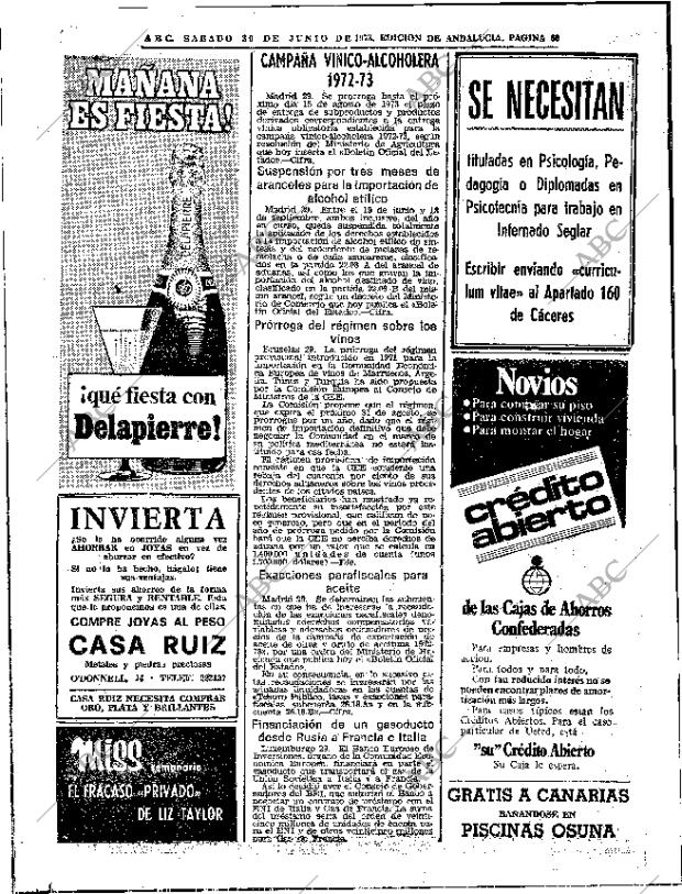 ABC SEVILLA 30-06-1973 página 50