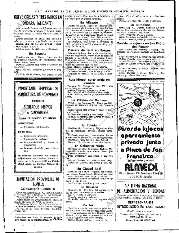 ABC SEVILLA 30-06-1973 página 70