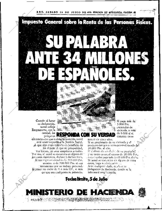 ABC SEVILLA 30-06-1973 página 82