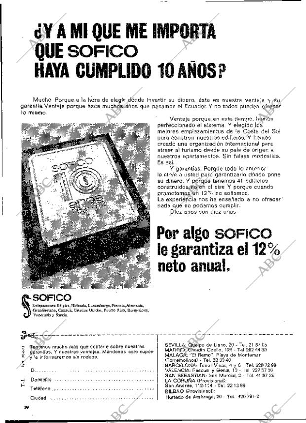 BLANCO Y NEGRO MADRID 30-06-1973 página 38