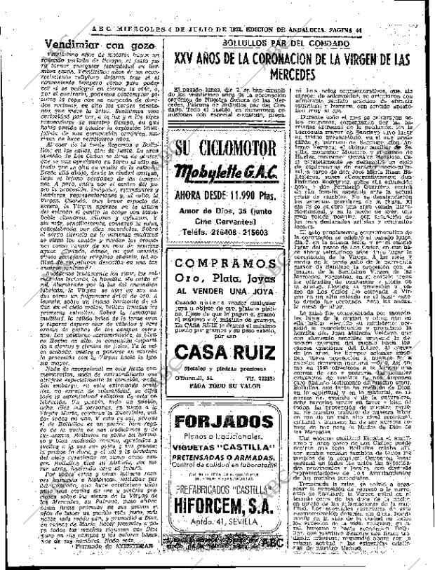 ABC SEVILLA 04-07-1973 página 44