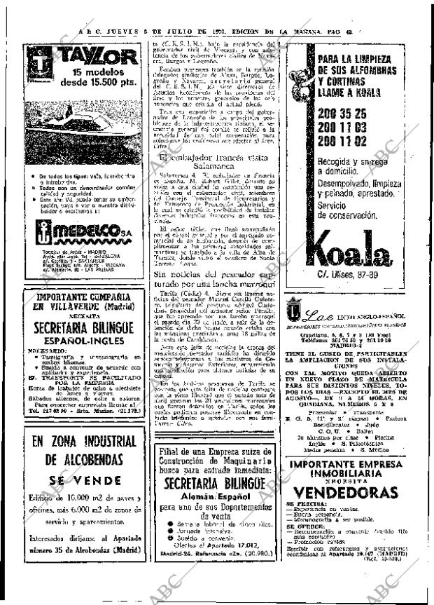 ABC MADRID 05-07-1973 página 42