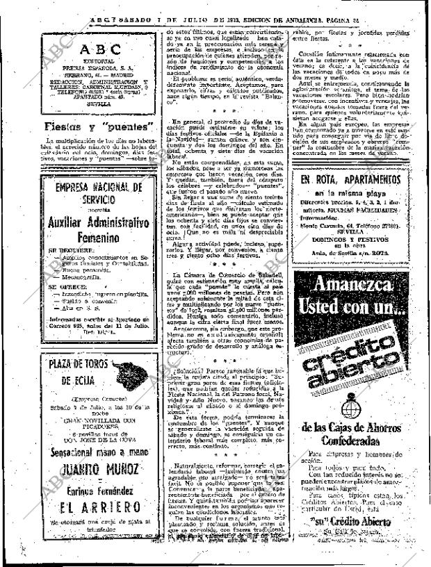 ABC SEVILLA 07-07-1973 página 24